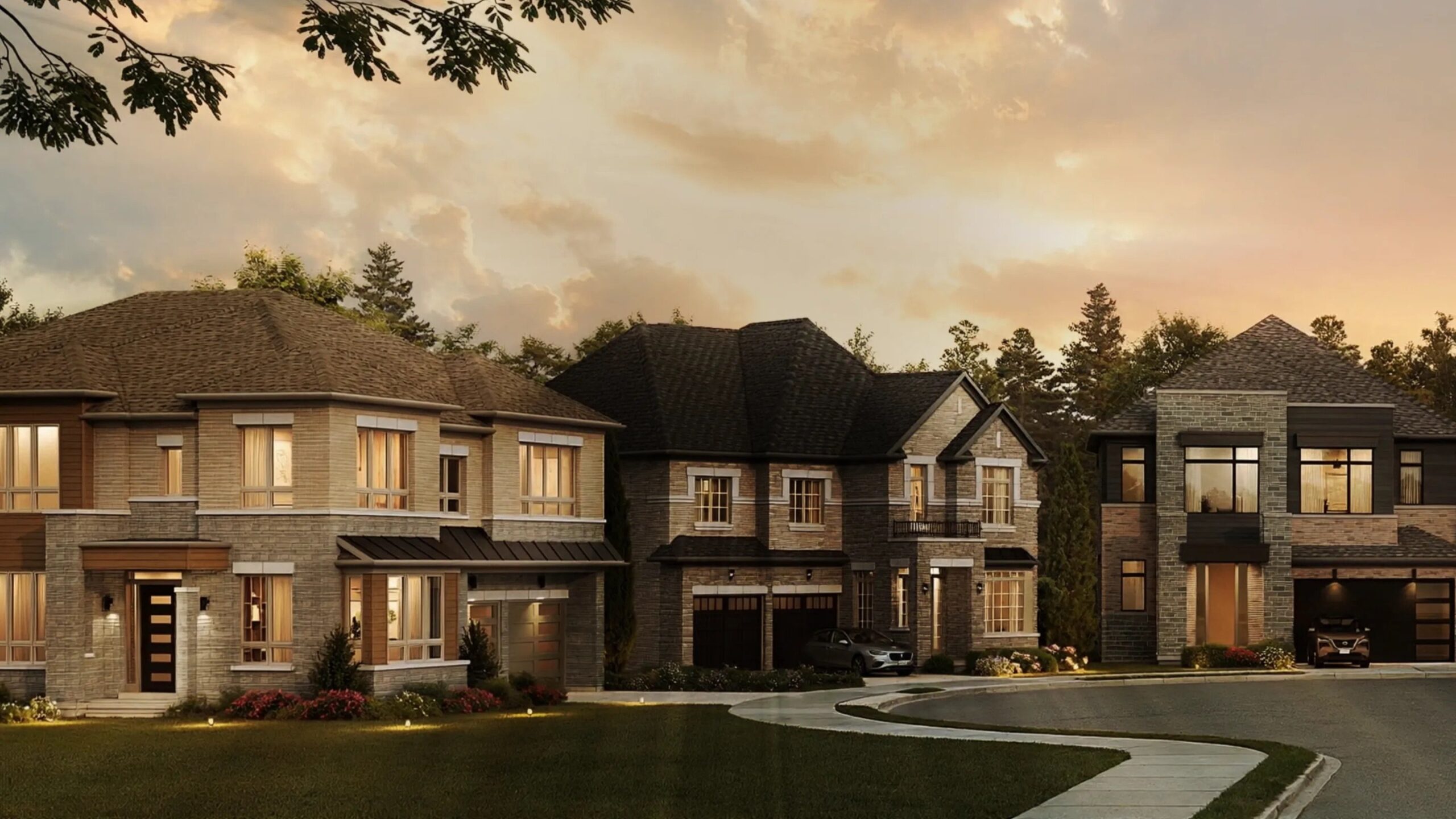 Modern detached home in The Valley Woodbridge community in Vaughan with premium exterior design